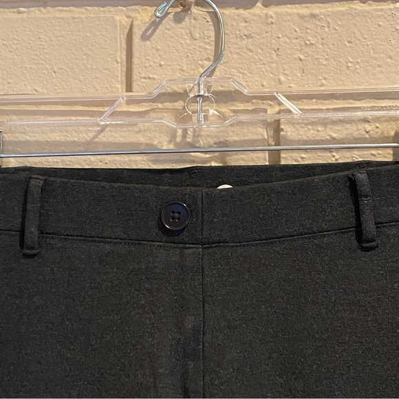 Betabrand Charcoal Gray Classic Straight Leg Dress, Yoga, Career Pants Medium P - Picture 5 of 11